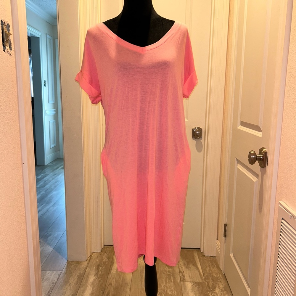Pink Pocket Dress